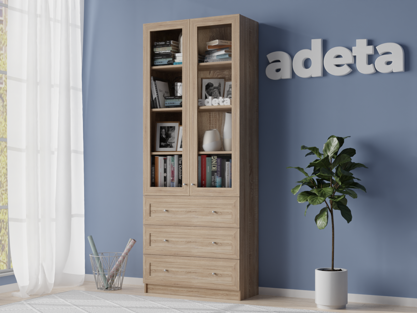 Книжный шкаф Билли 313 beige ИКЕА (IKEA) изображение товара