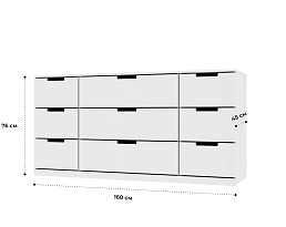 Изображение товара Комод Нордли 25 white ИКЕА (IKEA) на сайте adeta.ru