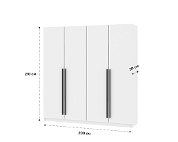 Изображение товара Распашной шкаф Пакс Форсанд 37 white ИКЕА (IKEA) на сайте adeta.ru